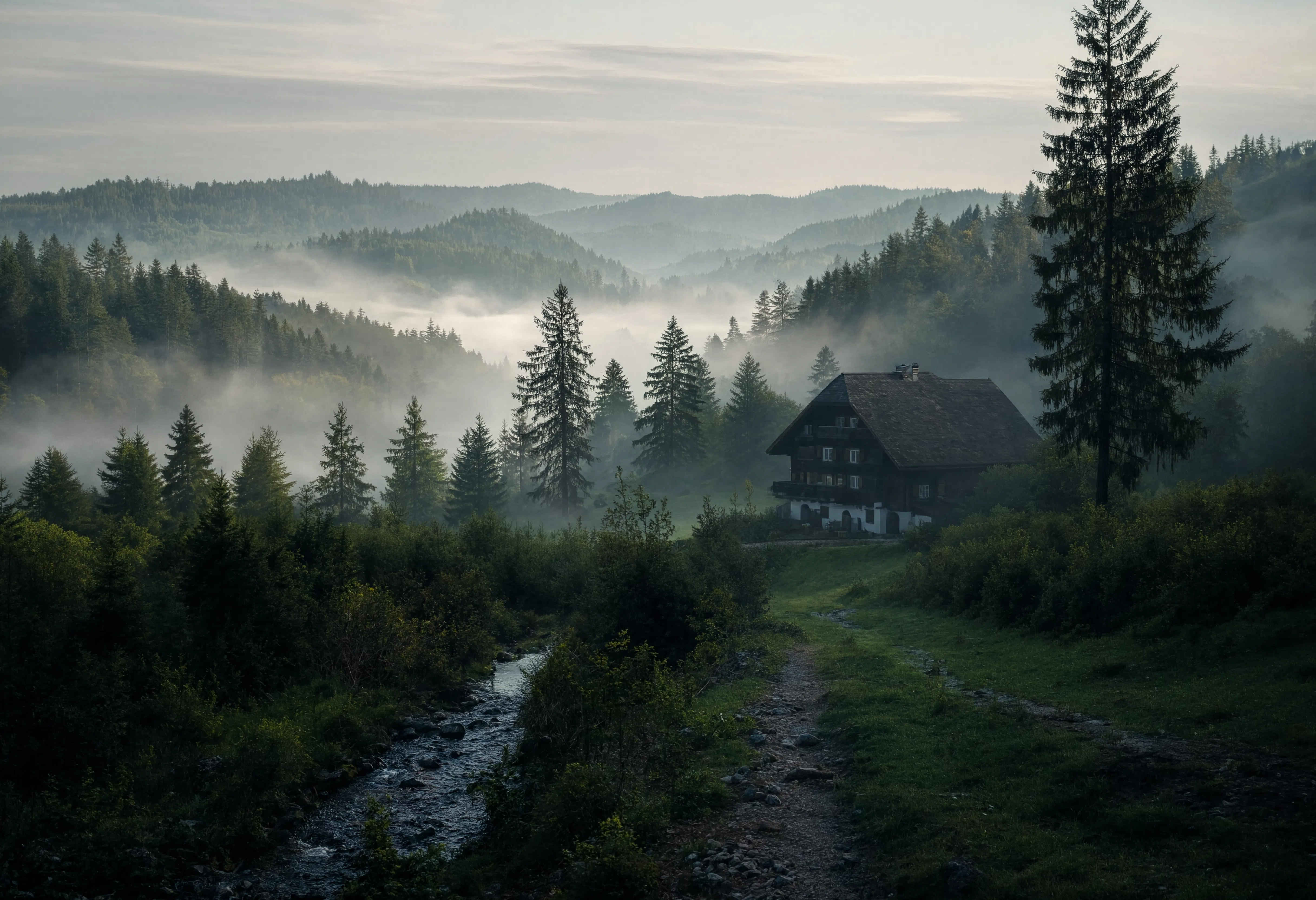 Schwarzwald — Tannenwald, Täler und Bauernhöfe in Baden-Württemberg