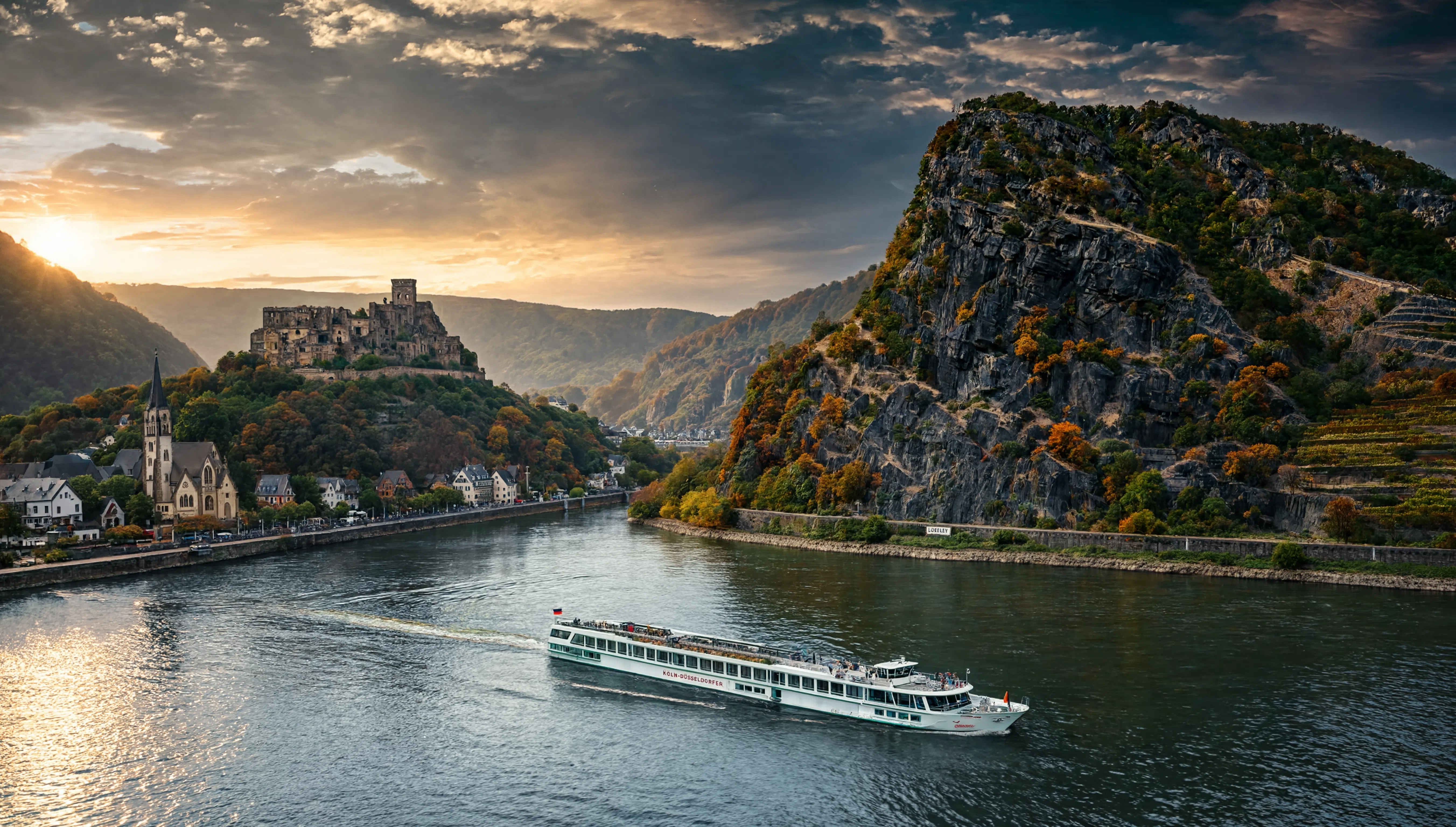 Mittelrhein — Loreley und Burgenromantik